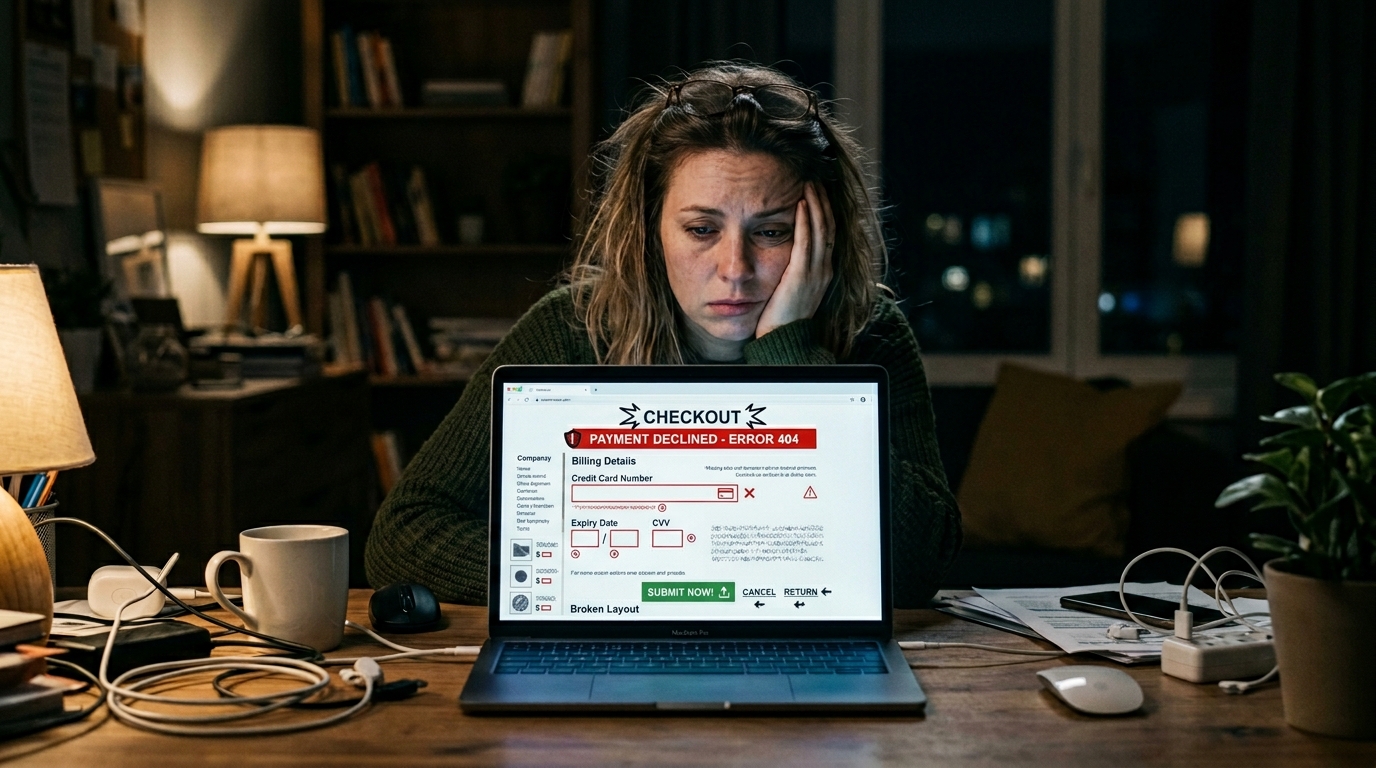 Errores fatales en diseño de tiendas virtuales y confianza